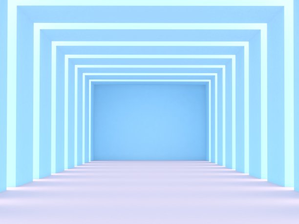 粉色蓝色隧道图片下载