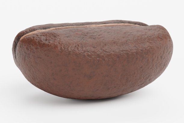 现实的3D渲染的咖啡豆图片下载