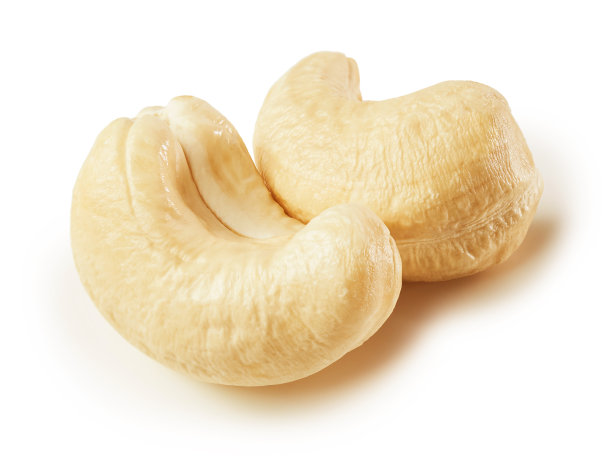 腰果孤立在白色背景图片下载