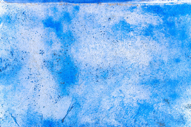 墙纹理蓝色。老式垃圾石膏或混凝土灰泥表面。老粗石水泥图案墙背景。摘要网络横幅。副本的空间。图片下载