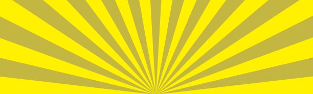 简单的径向旗帜背景插图在黄色和金色图片下载