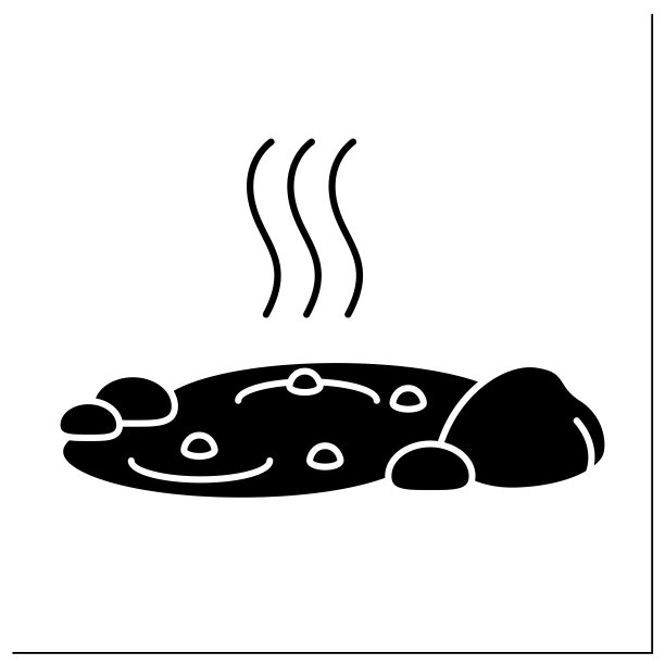 温泉字形图标图片下载