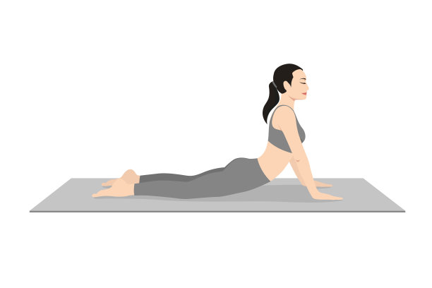 眼镜蛇式，美丽的女孩练习不丹式图片下载