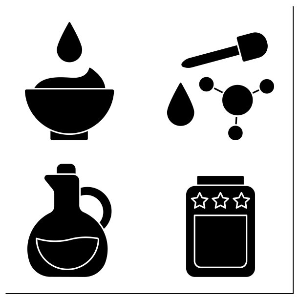 角蛋白毛发处理图标集图片下载