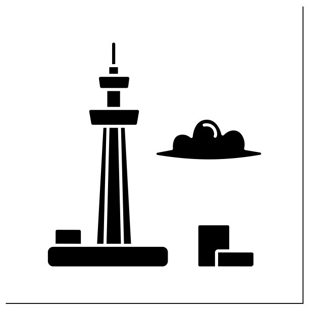 天空树字形图标图片下载