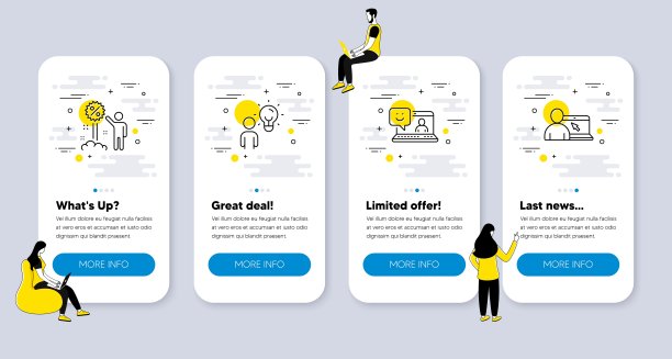 向量集的人图标有关折扣，组人和微笑。向量图片下载