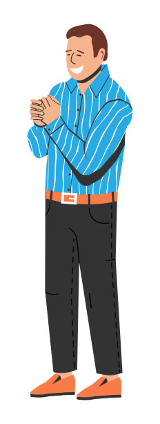 大笑的男人表情（已隔离）图片下载