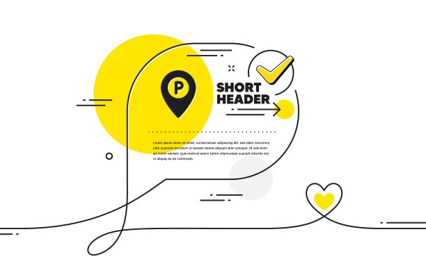 停车标志。位置地图指针符号。向量图片下载