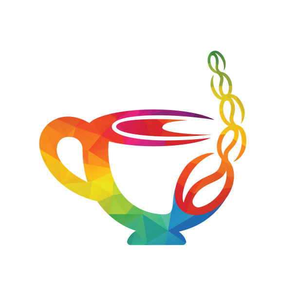 咖啡标志概念设计。图片下载