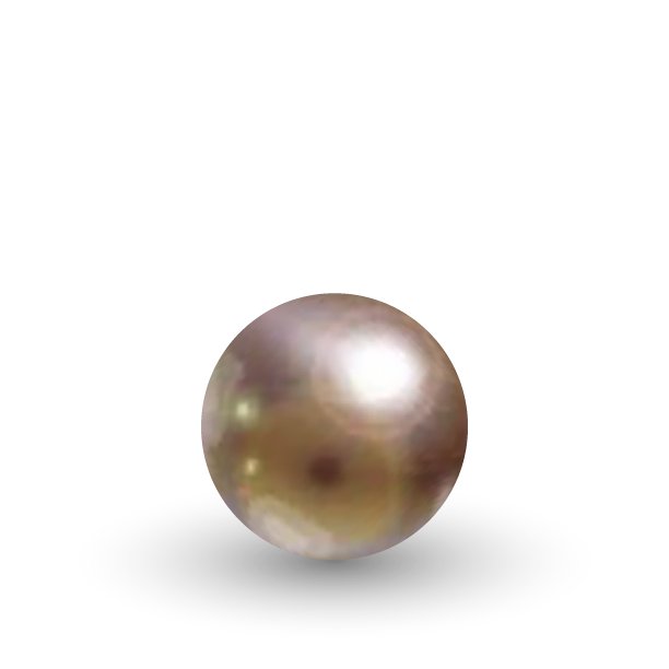 美丽的3D闪亮的自然颜色珍珠矢量插图。孤立。每股收益10图片下载