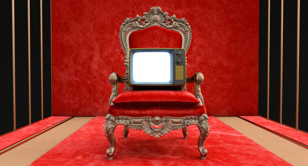 国王宝座上的电视图片下载