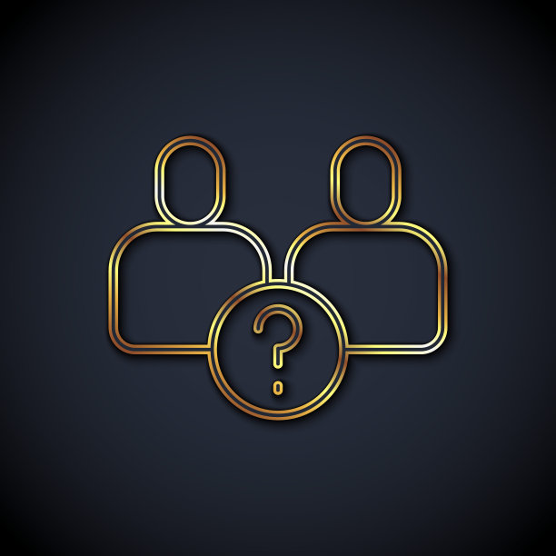 复杂的关系图标孤立在黑色背景。不好沟通。同事的复杂关系。向量图片下载