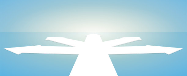 五箭头路交叉图片下载