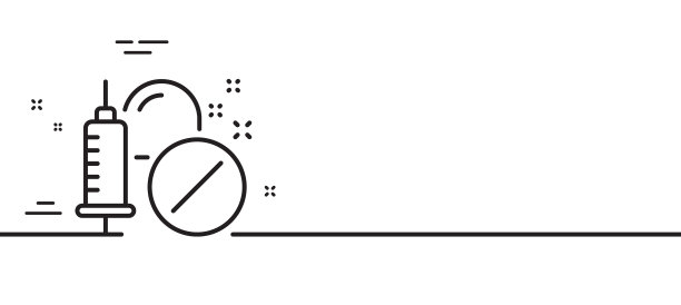 药品线图标药品注射器标志图片下载