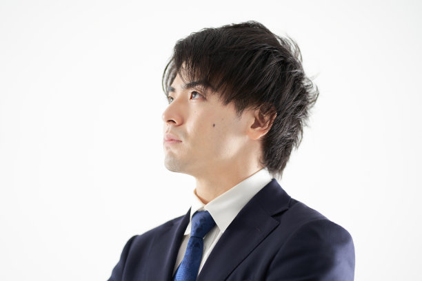 亚洲商人面临的特写镜头图片下载