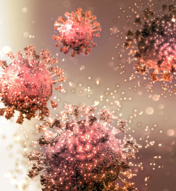 病毒变种冠状病毒刺突蛋白奥密克戎。新型冠状病毒肺炎图片下载