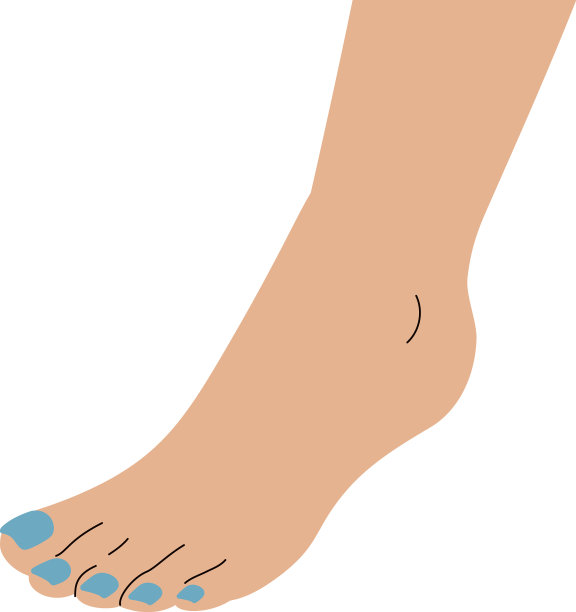 蓝指甲脚图片下载