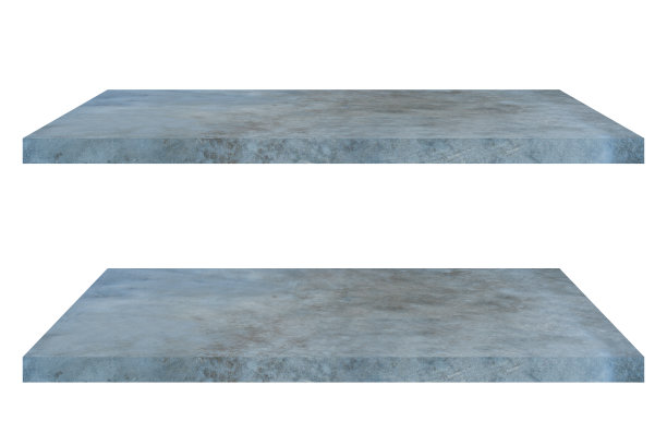 混凝土架子表隔离在白色背景图片下载