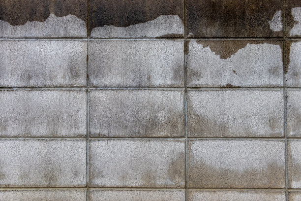 半湿混凝土砌块墙图片下载