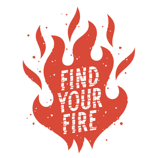 火的火焰和时髦的口号图片下载