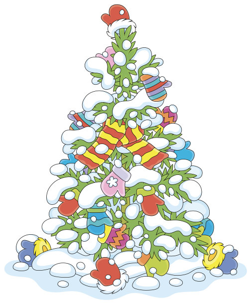 有趣的雪手套树图片下载