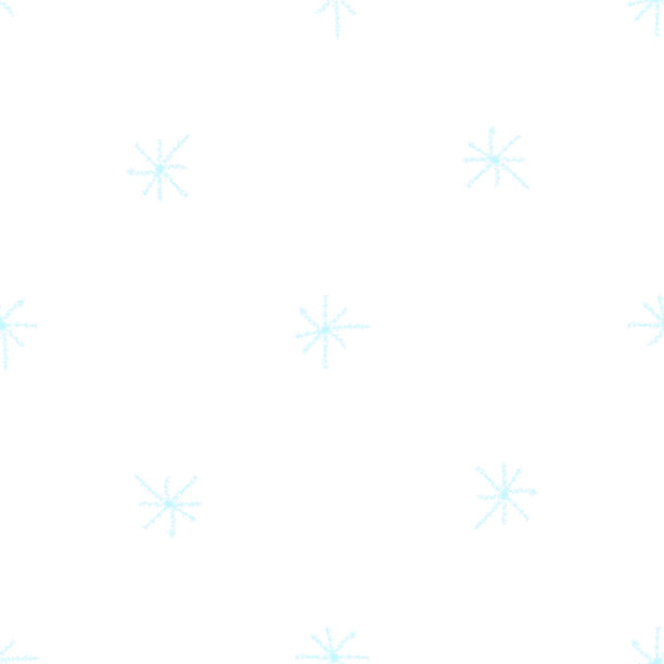 手绘雪花圣诞节无缝图案。淡淡的雪花在粉笔雪花的背景。惊人的粉笔手绘雪覆盖。很棒的节日装饰图片下载