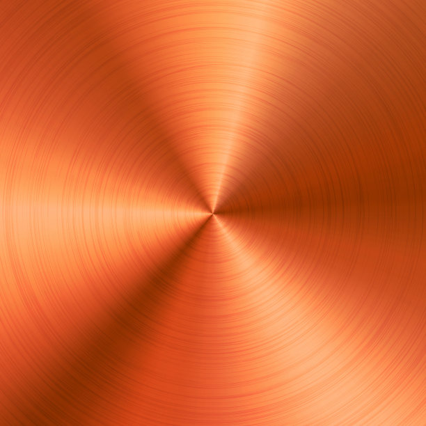 现实的铜纹理。拉丝不锈钢板。抛光金属表面。挠工业背景。矢量图图片下载