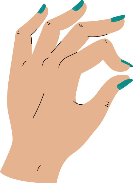 手戴绿松石指甲图片下载