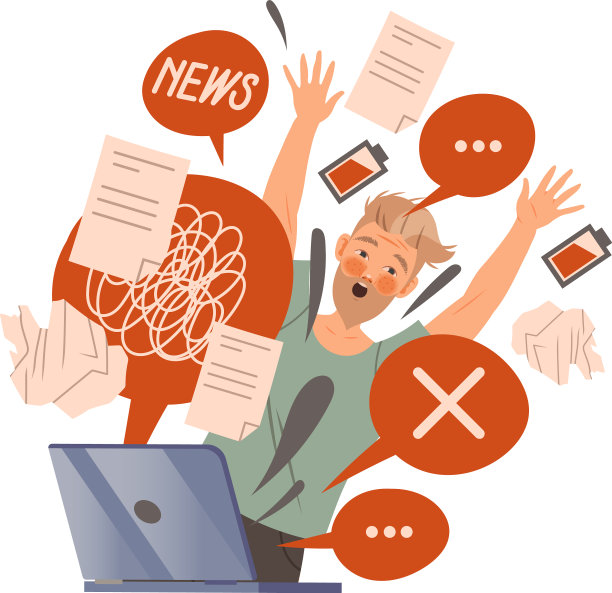 压力大的男人坐在笔记本电脑前超载图片下载