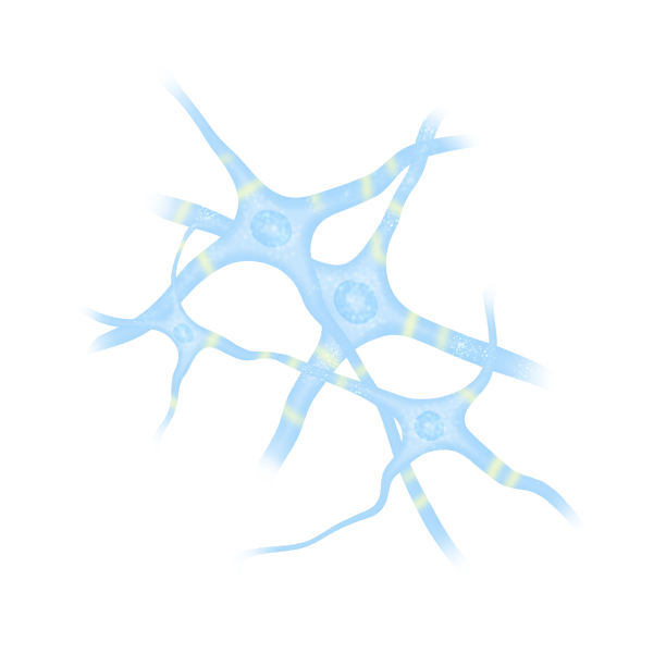 蓝色神经细胞组织图片下载