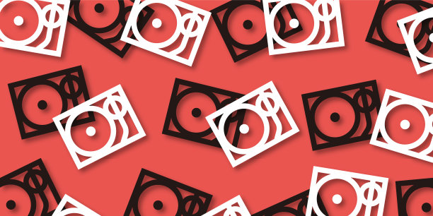 转盘图案背景壁纸(嘻哈项目系列，阴影版本，JPEG)图片下载