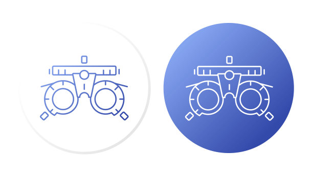 验光(可调专业眼镜)。行图标的概念图片下载