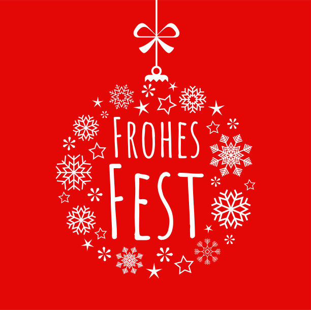 挂着雪花的装饰物带着问候图片下载