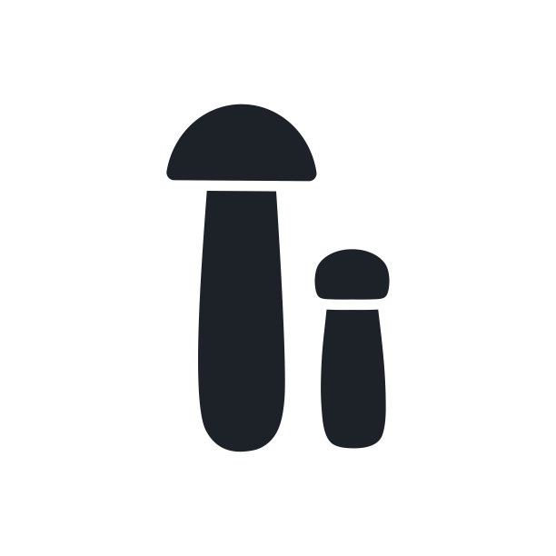 橙色帽牛肝菌剪影。黑色孤立的剪影。填充固体图标。现代字形设计。矢量插图。蘑菇。食品配料。图片下载
