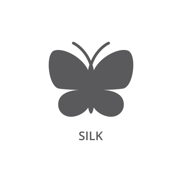 真丝织物材质特征矢量图标图片下载