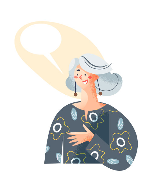 女人带着空洞的语言泡泡，女孩边说话边微笑，一个人带着信息气球图片下载