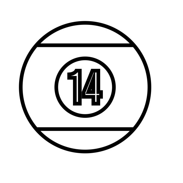 台球球线图标设计矢量模板插图标志和符号EPS 10在白色背景图片下载