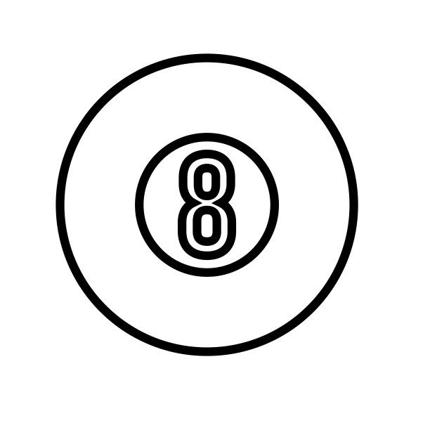 台球球线图标设计矢量模板插图标志和符号EPS 10在白色背景图片下载