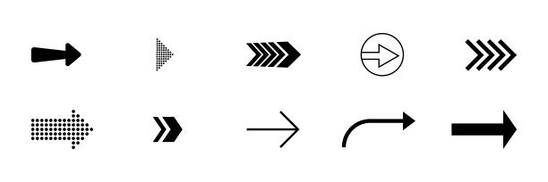 箭头图标。矢量箭头集图片下载