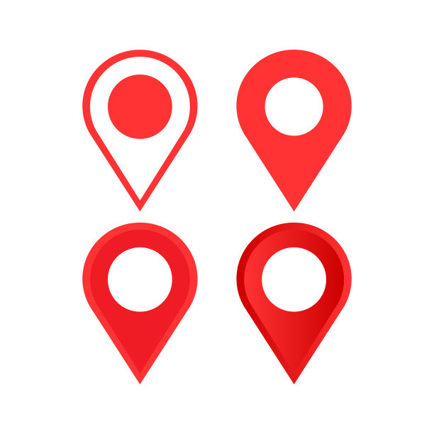 一组红色的复选标记按钮在同构(同构)样式中。图片下载