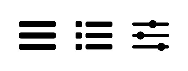 选项图标集（矢量图）图片下载