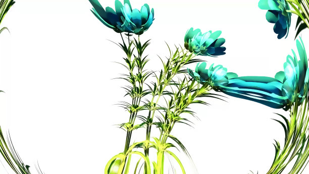 野生花卉植物花卉3D渲染图片下载