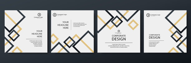 社交媒体发布模板的数字营销图片下载