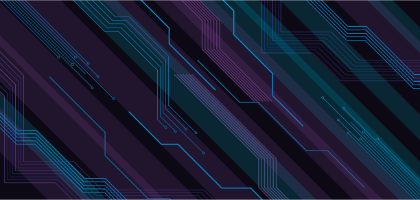 蓝色科技线条背景图片下载