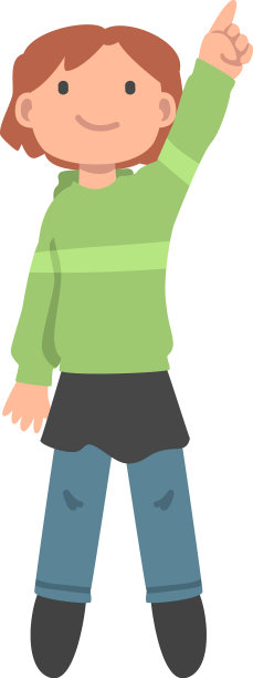 一个说谎的女人从上面指着天空图片下载