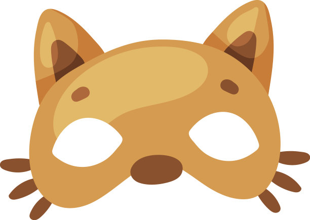 猫鼻子面具作为生日派对照相亭的道具图片下载