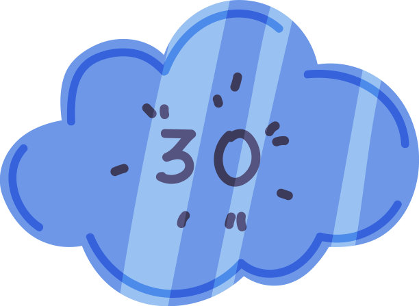 云贴纸与号码作为聚会生日照片图片下载