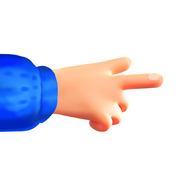 立体手势向前指引方向图片下载