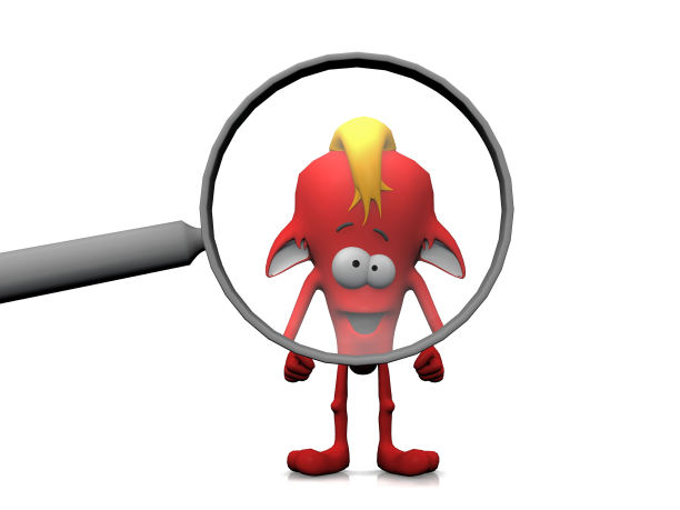 细菌和放大镜图片下载