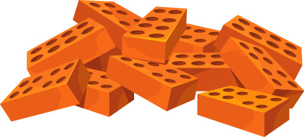 砖堆或红石堆成正方形图片下载